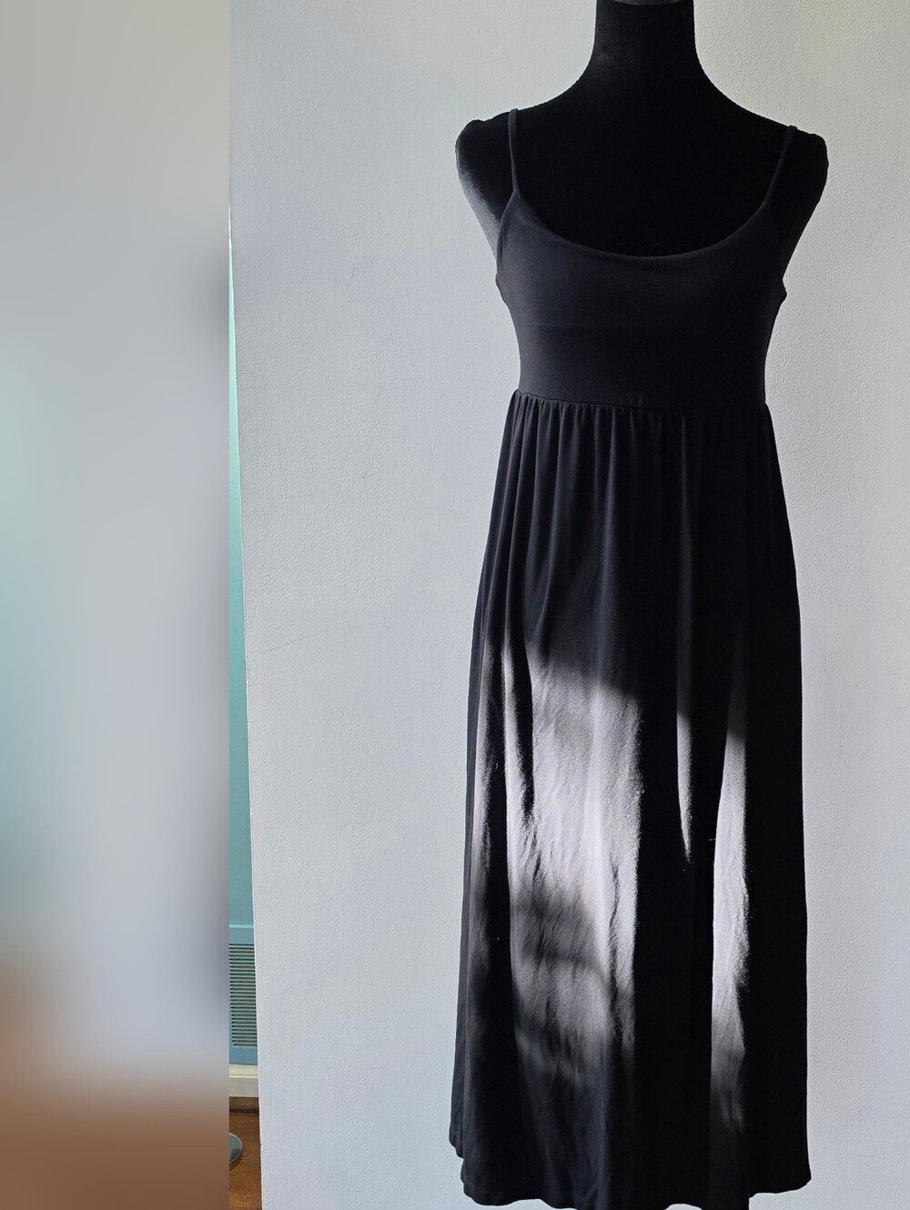 Black Scoop Neck Maxi Dress - Classic Women’s Slip Dress